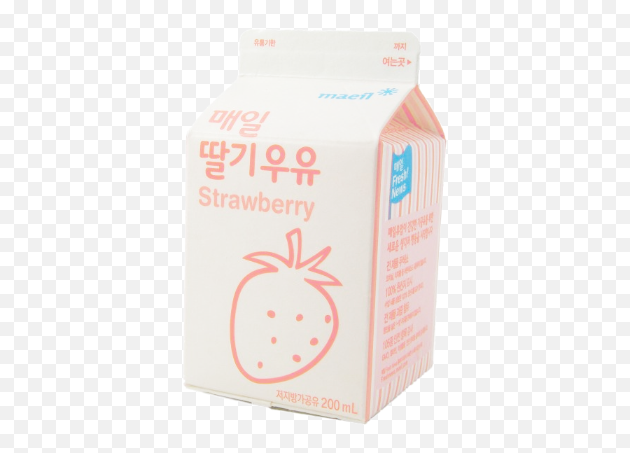 Png Free Stock Fresa Corean Pink Cart - Korean Strawberry Milk Png,Milk Carton Png