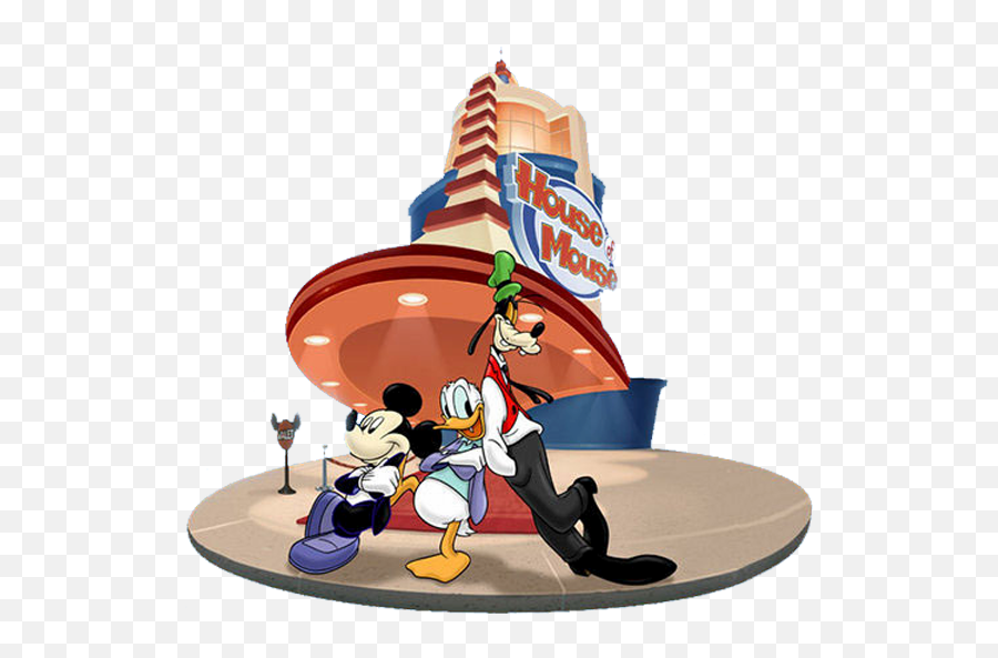 Download Hd Hom Mickey Donald Goofy - House Of Mouse Mickey House Of Mouse Png,Goofy Transparent