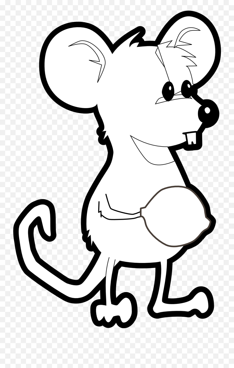 Legs Clipart Cartoon - Cartoon Rat Clipart Black And White Png,Cartoon Legs  Png - free transparent png images 