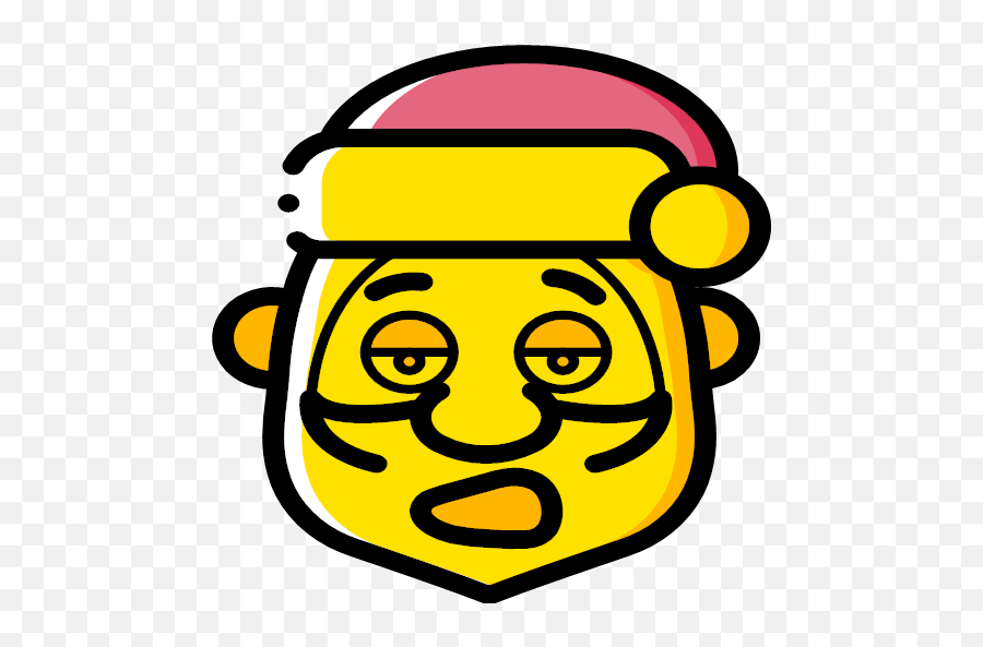 Father Christmas Santa Tired Xmas Icon - Christmas Yellow Png,Daddy Png
