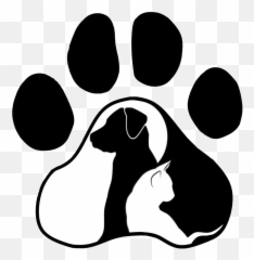 Sticker Pawprint Dog Cat Cute By Tkaye - Dog And Cat Paw Print png