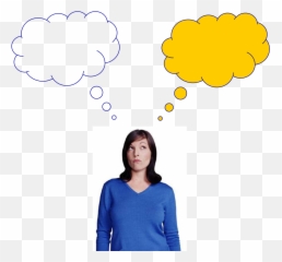 Thinking Transparent Png - Picture Freeuse Library Person Thinking With Thought Bubble