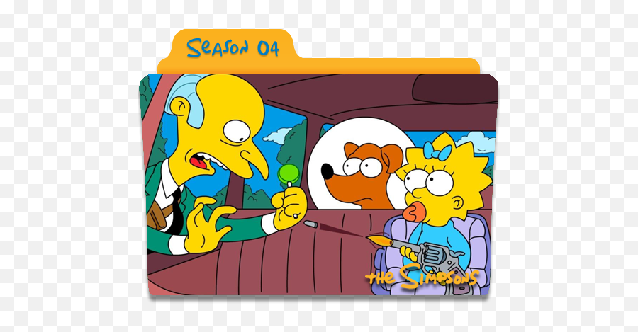 The Simpsons S04 Icon 512x512px - Simpsons Season 4 Folder Icon Png,Game Of Thrones Season 4 Folder Icon