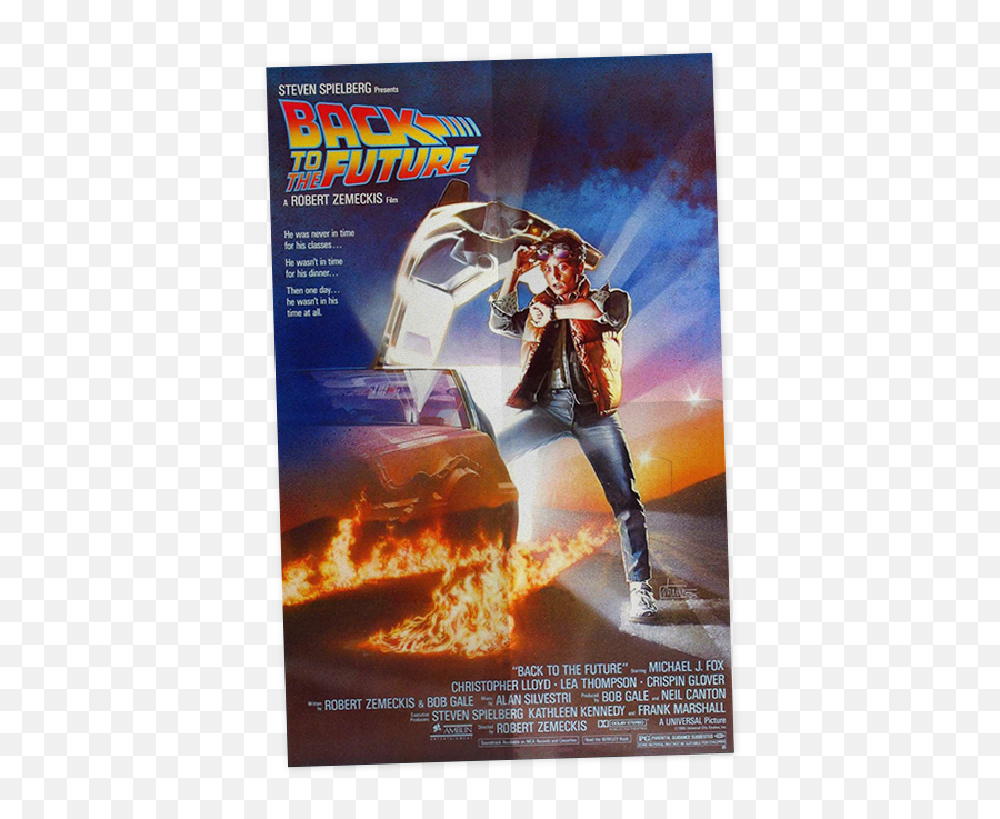 Iconic Movie Poster Typography - Back To The Future Poster Frame Png,Paramount Movie Posters Icon