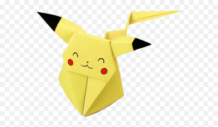 Origami Pikachu Transparent Png - Origami,Pikachu Png Transparent