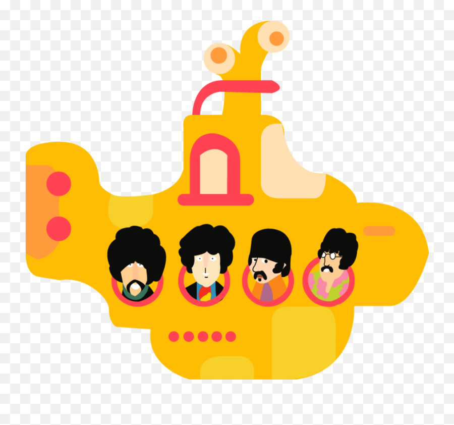 Beatles Vector Yellow Submarine - Yellow Submarine The Beatles Vector Png,Beatles Png