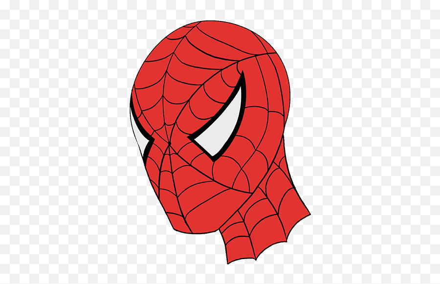 Spiderman Face Transparent Png - Spider Man Face Drawing Easy,Spiderman Face Png