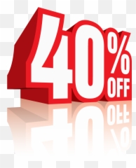 40 - percentoffdiscountsaleicon2 Offer png
