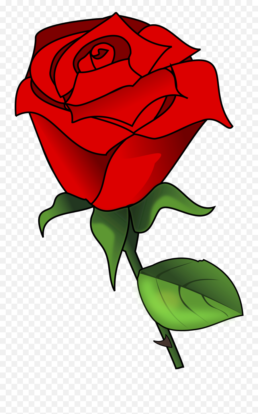 Library Of Svg Stock Red Rose Png Files - Rose Clipart,Red Rose Transparent