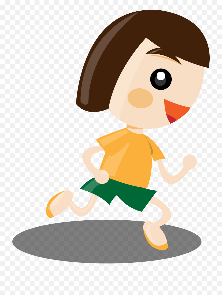Person Running Clipart Image 2 - Running Clipart Png,Girl Clipart Transparent Background