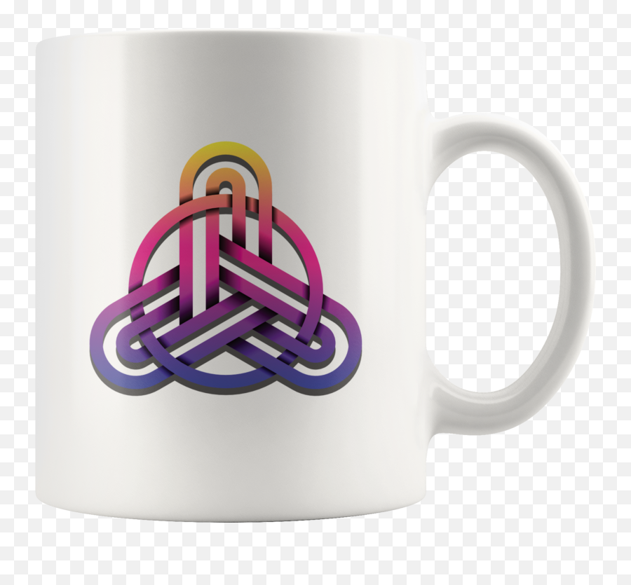 Celtic Knot Trinity Symbol Triquetra Coffee Mug Pagan Wiccan Lovers - Coffee Cup Png,Triquetra Png