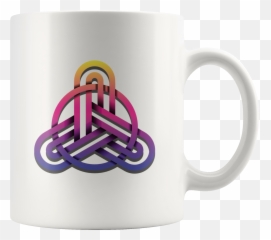 Celtic Knot Trinity Symbol Triquetra Coffee Mug Pagan Wiccan Lovers - Coffee Cup Png,Triquetra Png
