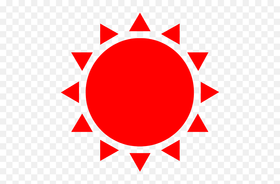 Red Sun 6 Icon - Weather Terms In Spanish Png,Red Sun Png