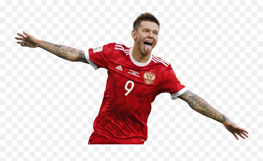 Download Hd Fedor Smolov Render - Russia Soccer Player Png Fyodor Smolov Russia Png,Russia Png
