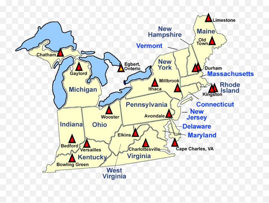 Northeast Group Map Atmospheric Turbulence U0026 Diffusion - Language Png,Massachusetts State Icon