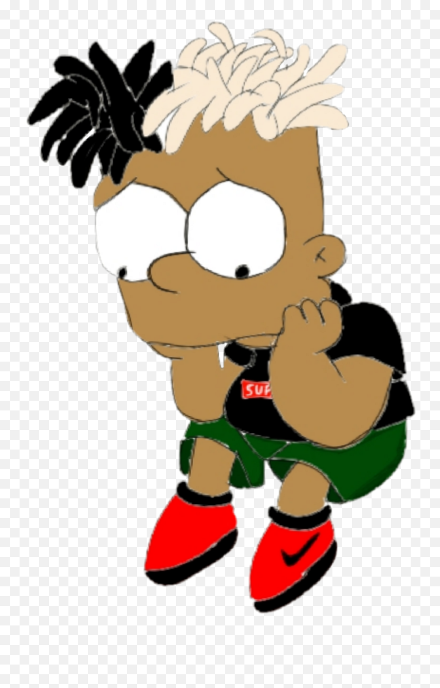 Bart Simpson Png Clipart - Bart Simpson With Dreads,Dreads Png