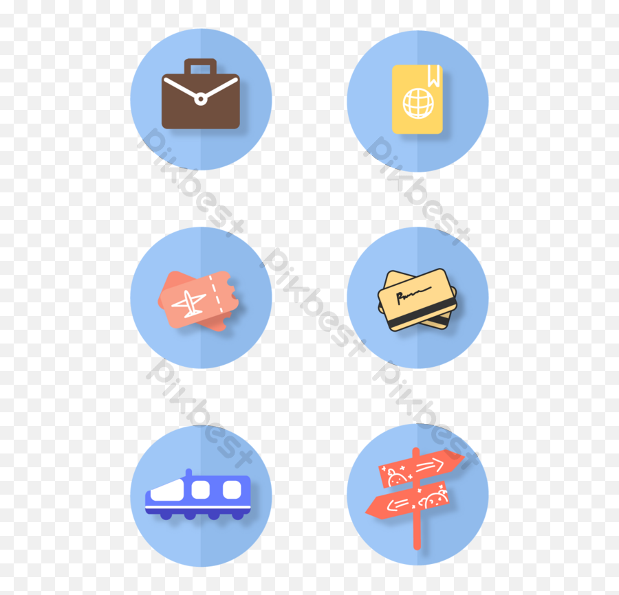 Business Travel Icon Element Design Ai Free Download - Pikbest Horizontal Png,Trip Icon