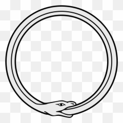 Ouroboros - Snake Eating Itself Drawing png