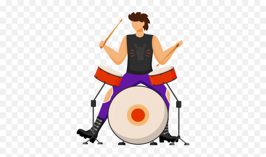 Chinese Drums Icon - Download In Colored Outline Style Band Plays Png,Drummer Icon