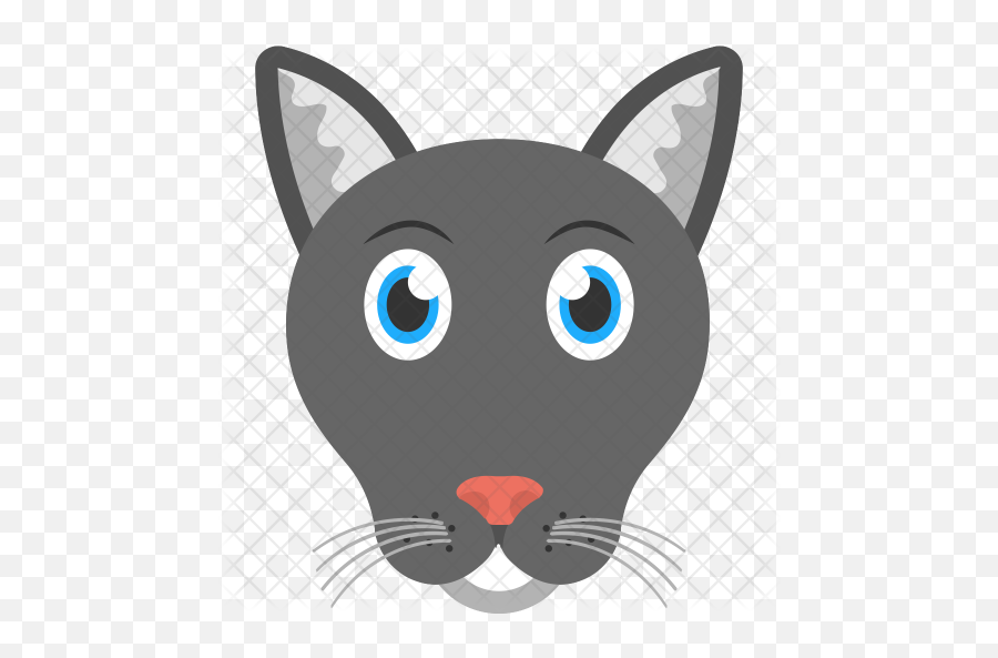 Black Panther Icon Of Flat Style - Cartoon Png,Black Panther Head Png