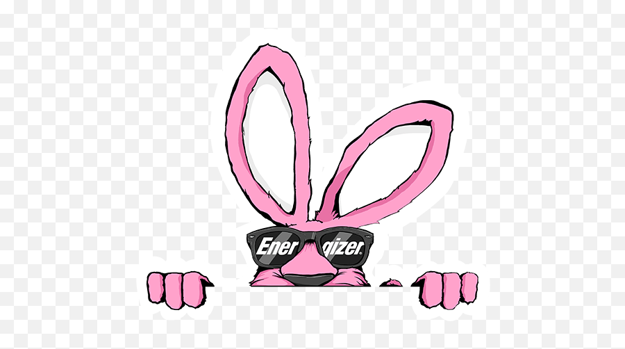Energizer Bunny Stickers By - Angry Energizer Bunny Transparent Background Png,Bunny Icon Text