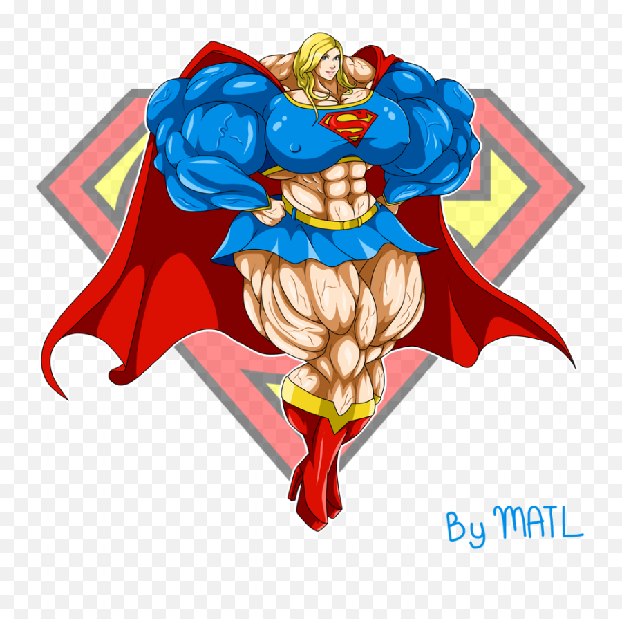 Supergirl Comic - Supergirl Female Muscle Growth Png,Supergirl Png