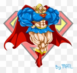 Supergirl Comic - Supergirl Female Muscle Growth Png,Supergirl Png