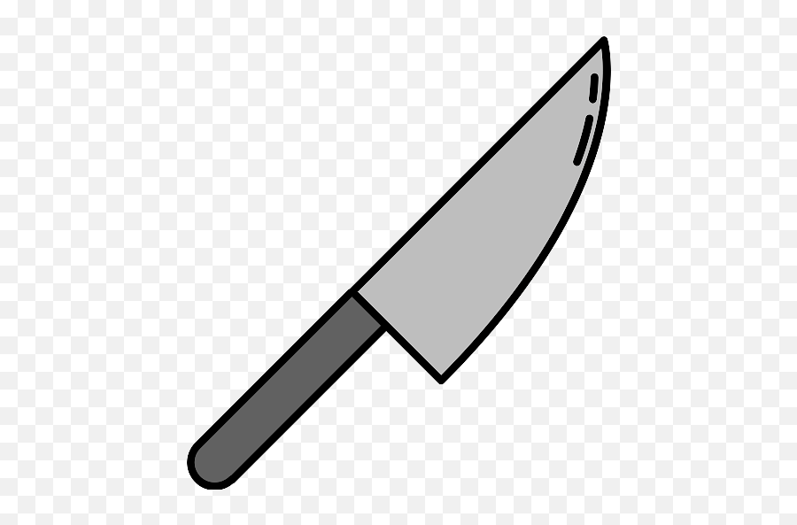 Kitchen Knife Icon Transparent Png - Stickpng Line Art,Cutlery Icon