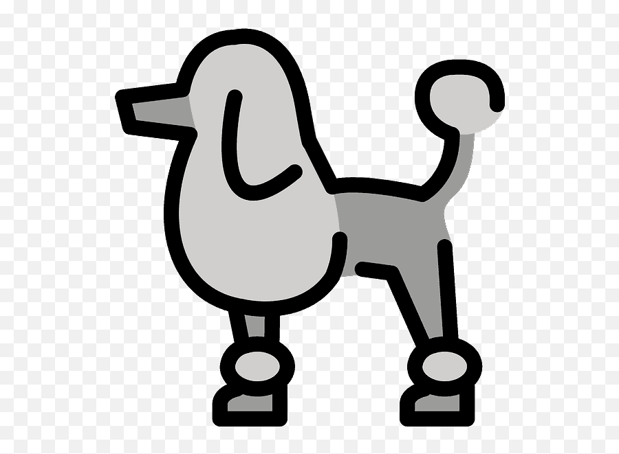 Poodle Emoji Clipart Free Download Transparent Png Creazilla Icon Smiley Dog