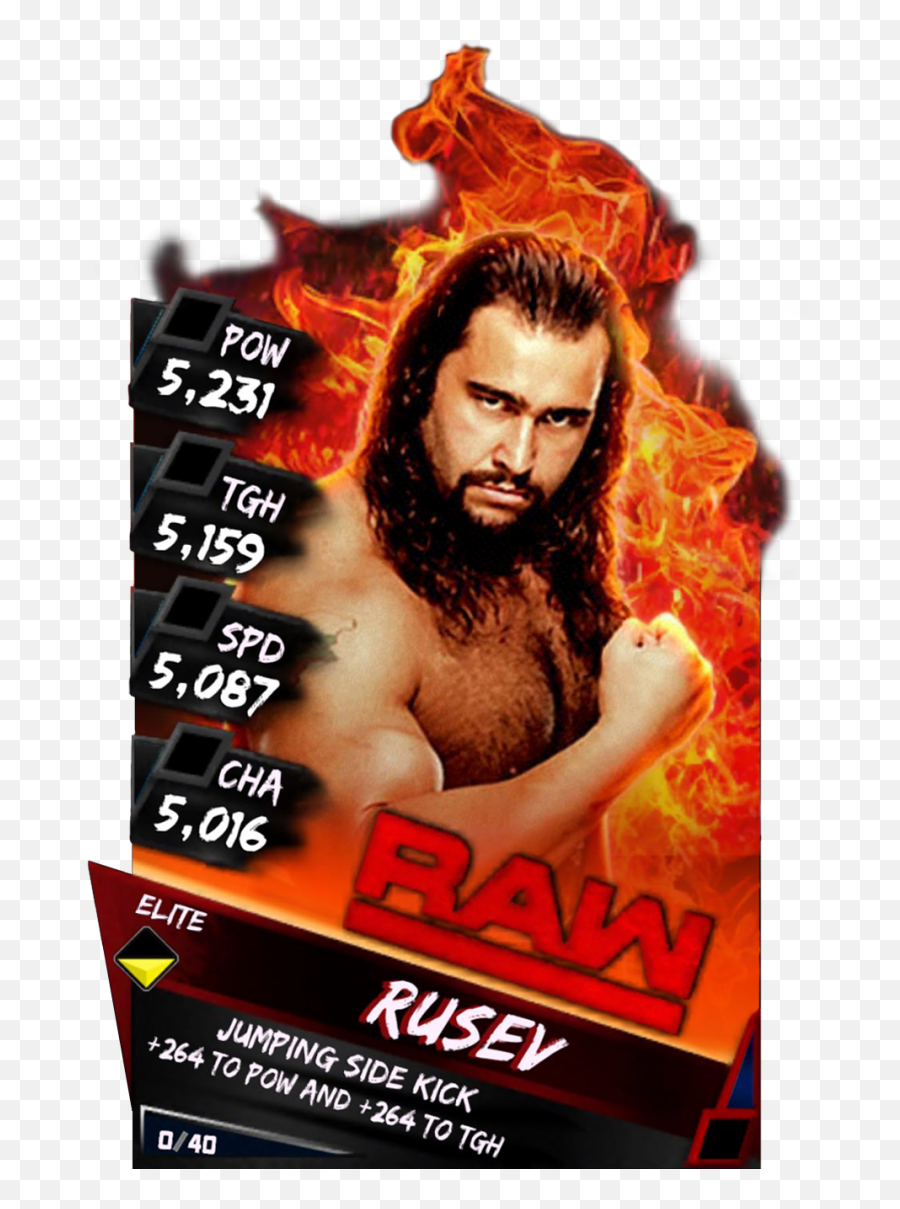 Raw 9623 - Wwe Supercard Bray Wyatty Png,Rusev Png