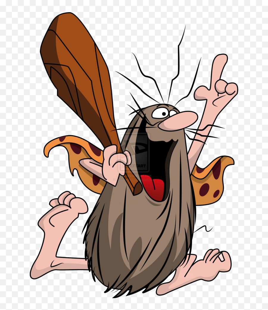 Captain Caveman Png Vector Clipart - Caveman Cartoon,Caveman Png