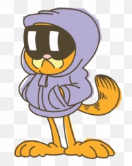 Download Hd Garfield Line Stickers Bare Tree Media Png Cool