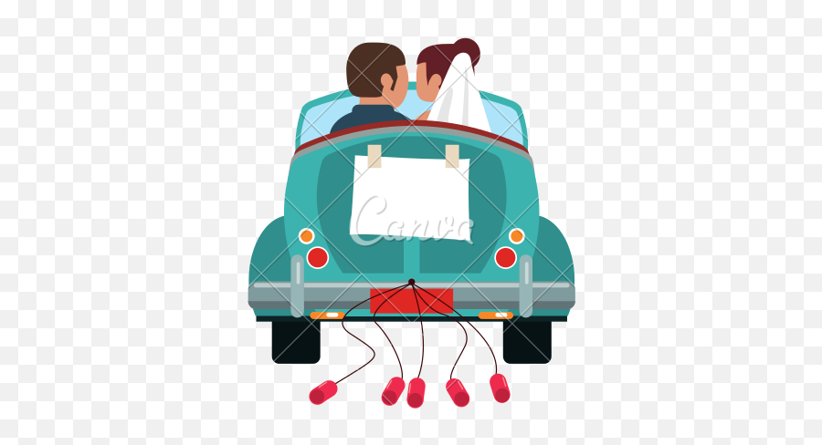 Happy Couple Married Icon Stock Vector Art Illustration - Just Married Car Vector Png,Married Png