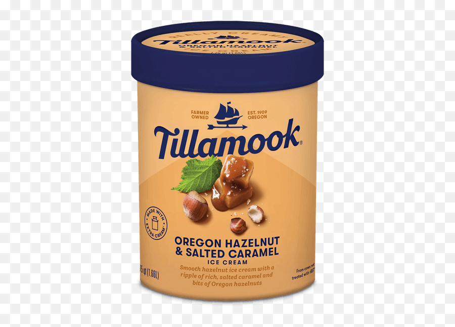 Oregon Hazelnut And Salted Caramel Ice Cream - Tillamook Tillamook Ice Cream Hazelnut Png,Hazelnut Png