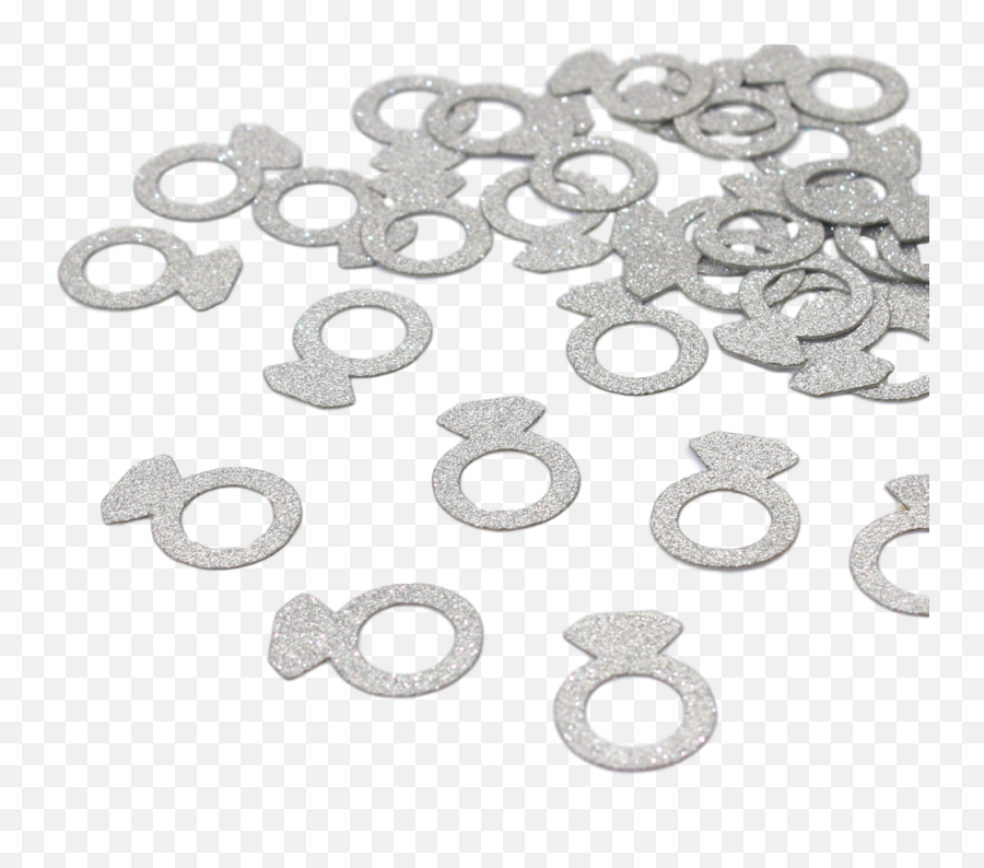 Diamond Ring Confetti - Circle Png,Silver Confetti Png