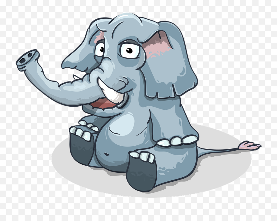 Elephant Cartoon Sitting Baby - Free Vector Graphic On Pixabay Elephant Graphic Cartoon Png,Baby Elephant Png
