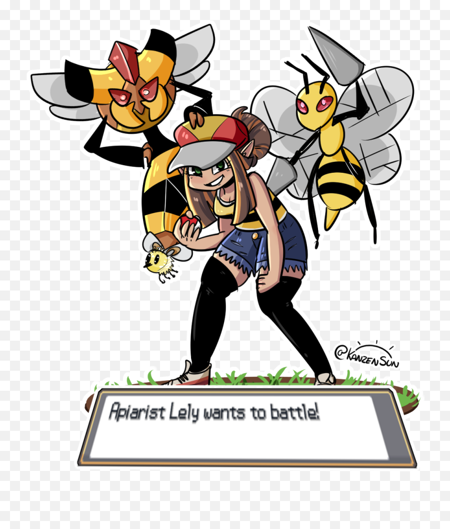 Kanzensun - Bee Pokemon Trainer Png,Pokemon Trainer Png