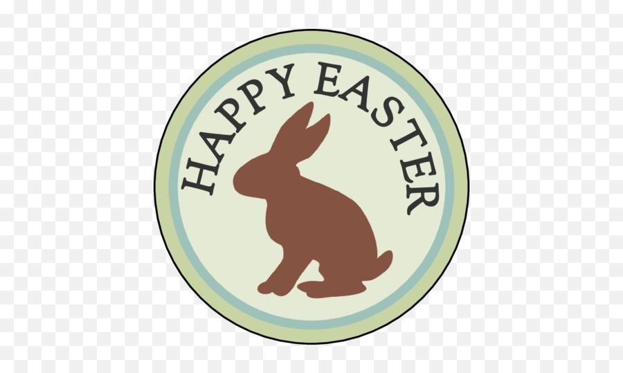 Happy Easter Bunny - Label Templates Ol350 Onlinelabelscom Happy Easter Transparent Png Easter Bunny,Happy Easter Png