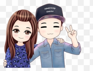 Monday Chibi Png - Cute Couple Cartoon
