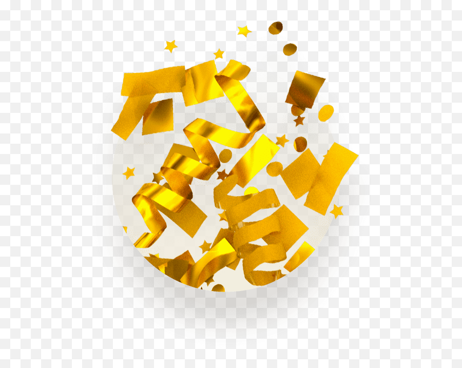 Gold Confetti Background Png - Backgrounds Gold 3d Confetti 3d Confetti Logo,Png Backgrounds