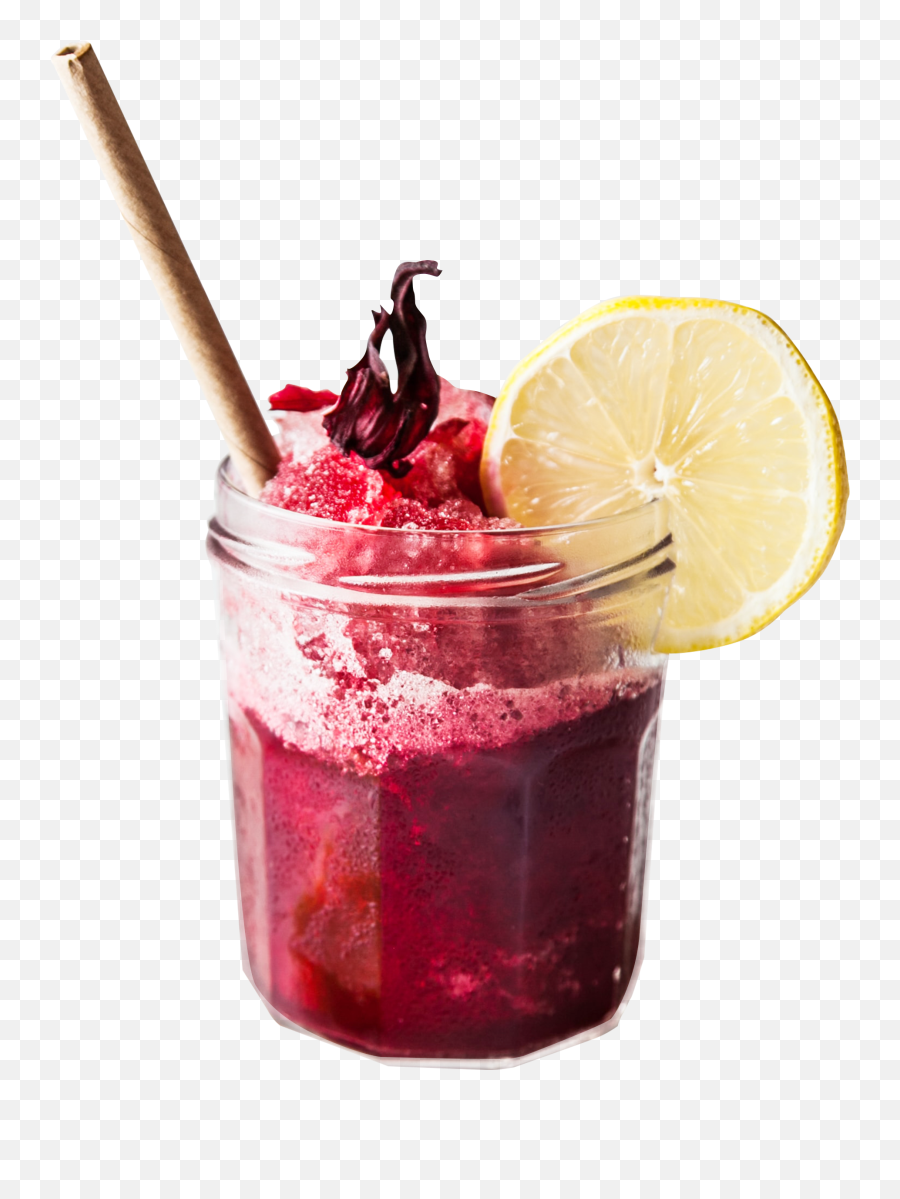 Glass Of Tasty Iced Tea With Lemon Png - Bissap Smoothie,Lemon Png