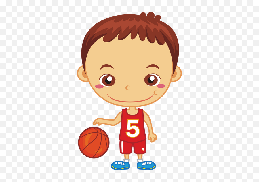 Playing Sports Basketball - Cool Basketball Cartoon Pictures For Kids Png,Basketball Vector Png