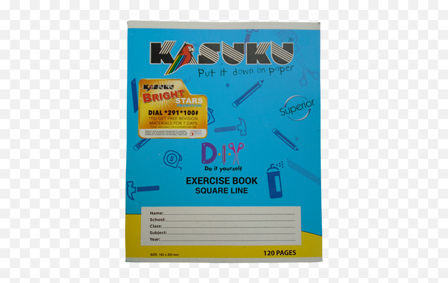 Kasuku Exercise Book Square 120 Pages A5 - 120 Page Exercise Book Price In Kenya Png,Book Pages Png