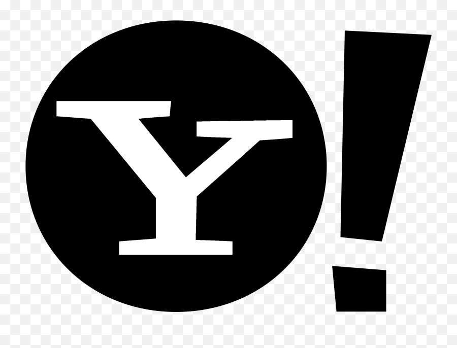 Download Hd Yahoo Icon Logo Black And - Yahoo Logo Png Transparent,Mail Logo Png