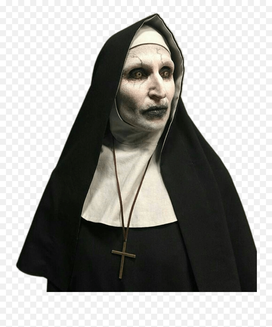 Wearing Cross Necklace Transparent Png - Nun Png,Cross Necklace Png