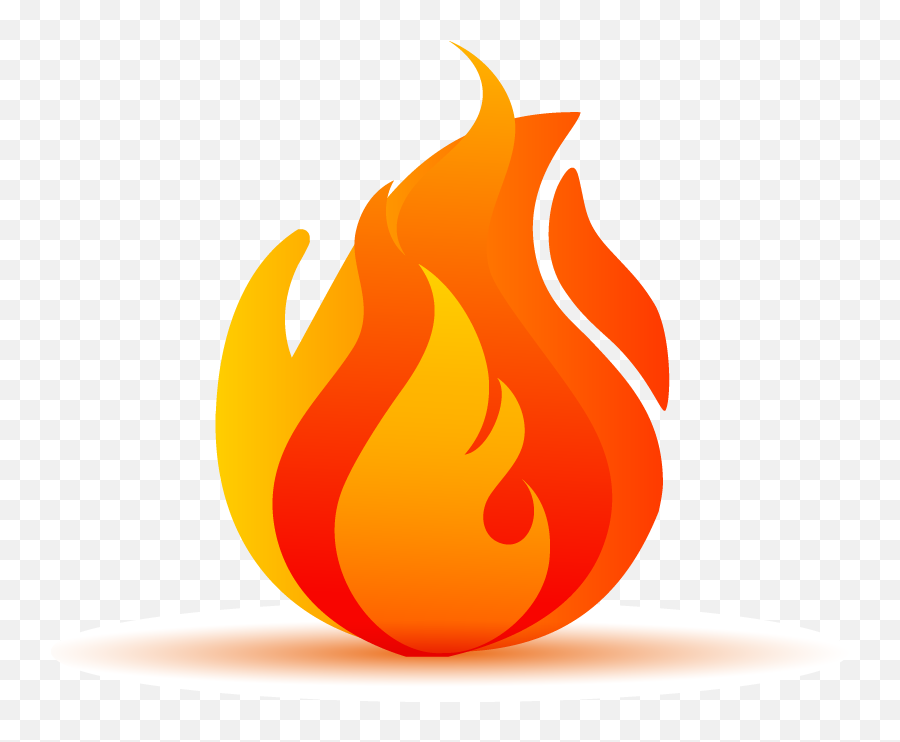 Flame Cartoon - Cartoon Flame Vector Elements Png Download,Cartoon Cartoon Logo