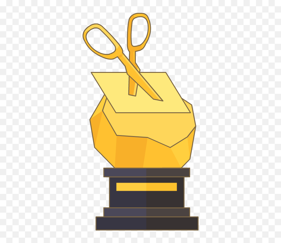 Download Hd Rock Paper Scissors Trophy - Trophy Transparent Rock Paper Scissors Trophy Png,Rock Paper Scissors Png