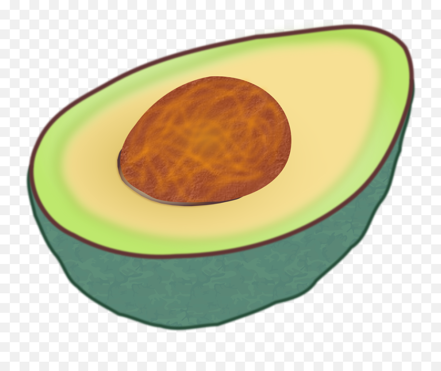 Avocado Food Cut - Avocado Clip Art Png,Aguacate Png