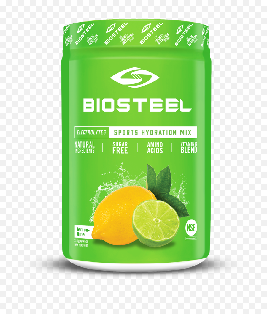 Sports Hydration Mix Lemon - Lime 315g Biosteel Lemon Lime Png,Lime Transparent Background
