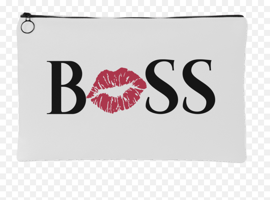 Boss Kiss Lips - Travel Makeup Accessory Cosmetic Tote Or Money Bag Size Small Or Large Chiquis Confidential Png,Money Bag Logo